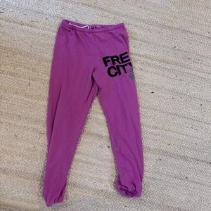 free city sweatpants pink